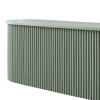 Banc ottoman de rangement Maru, vert sauge