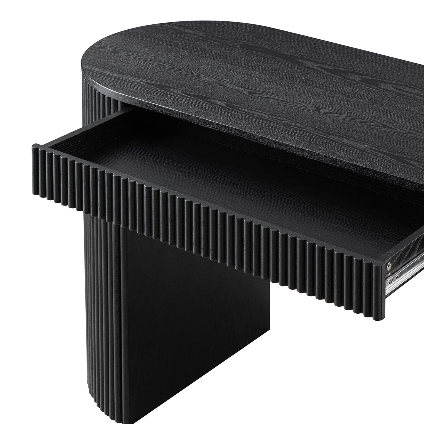 Bureau Maru à 1 tiroir, noir