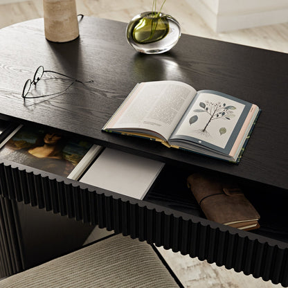 Bureau Maru à 1 tiroir, noir