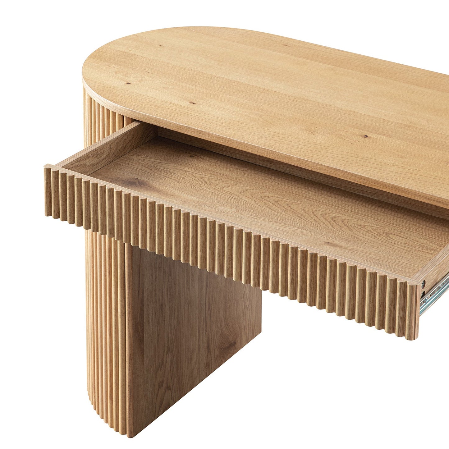 Bureau Maru à 1 tiroir, chêne