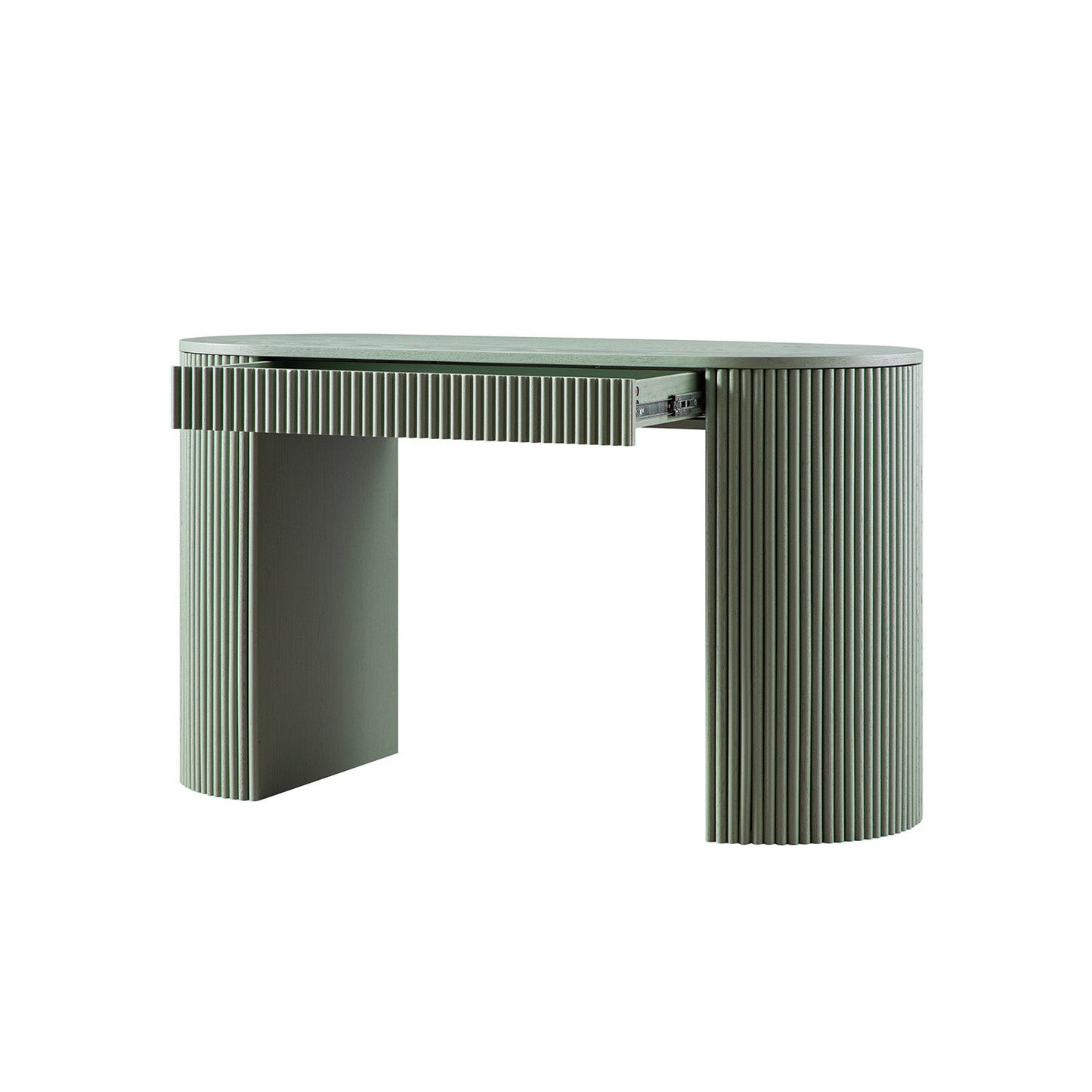 Bureau Maru à 1 tiroir, vert sauge