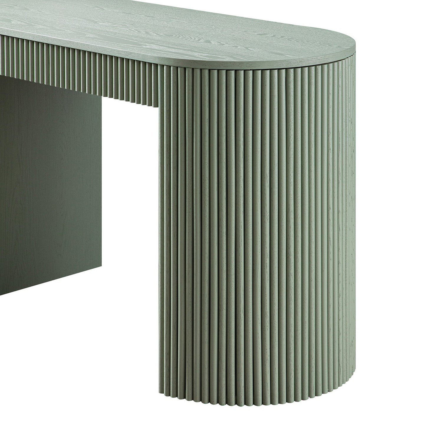 Bureau Maru à 1 tiroir, vert sauge