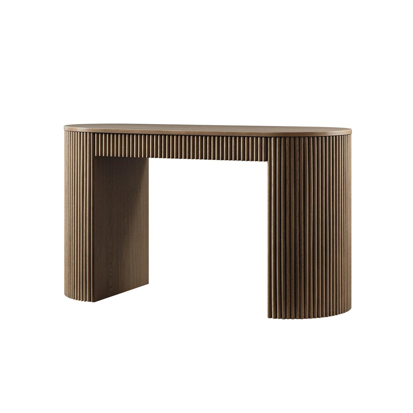 Bureau Maru à 1 tiroir, chêne argenté