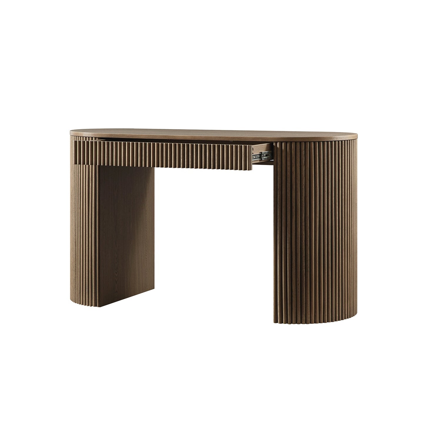 Bureau Maru à 1 tiroir, chêne argenté