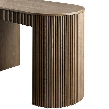 Bureau Maru à 1 tiroir, chêne argenté