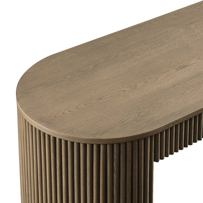 Bureau Maru à 1 tiroir, chêne argenté