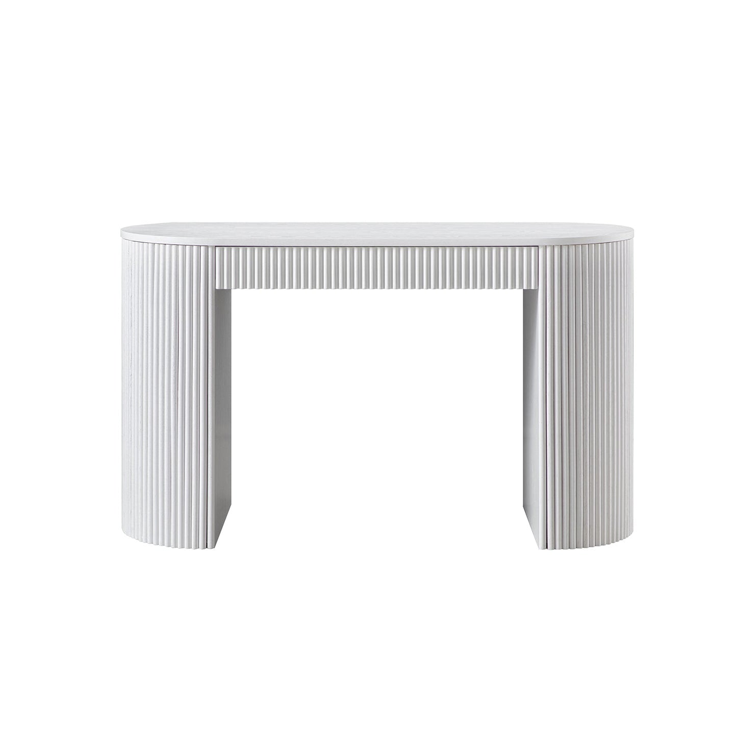 Bureau Maru à 1 tiroir, blanc délavé