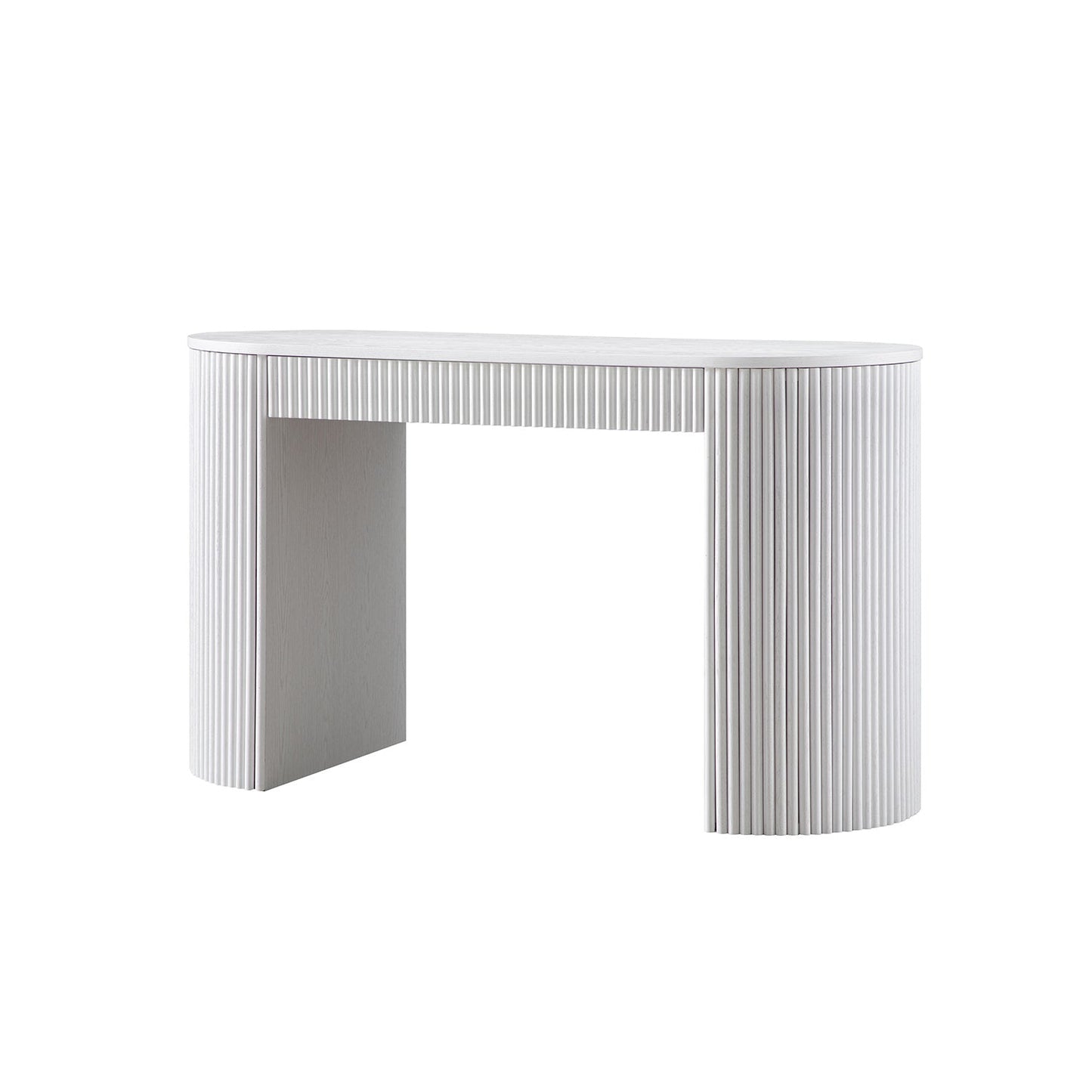 Bureau Maru à 1 tiroir, blanc délavé