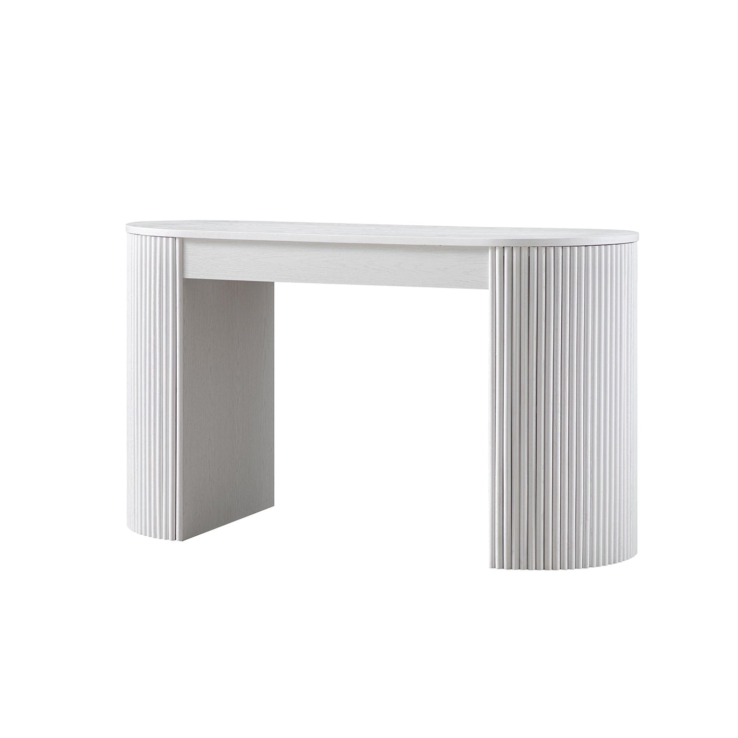 Bureau Maru à 1 tiroir, blanc délavé