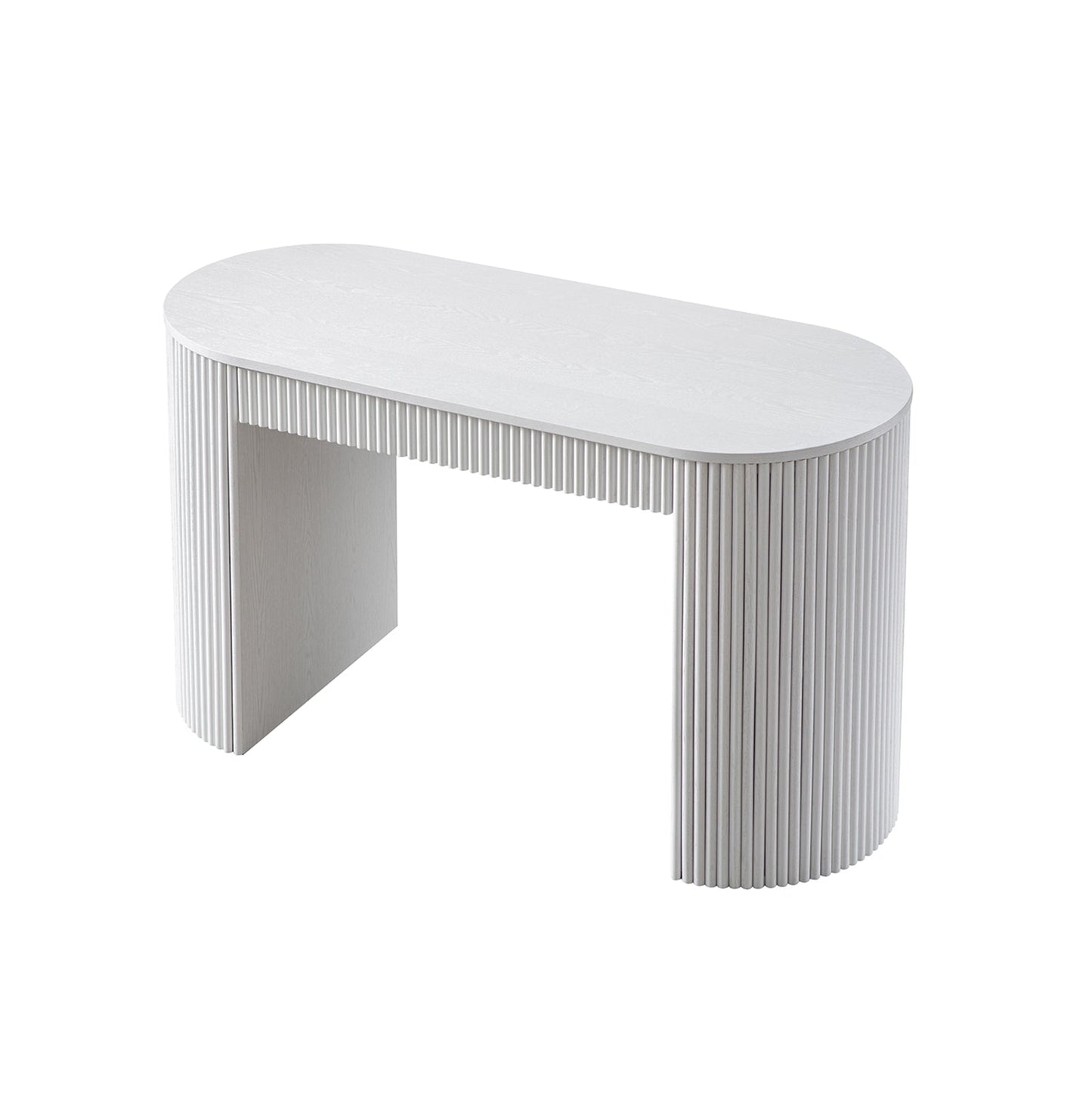 Bureau Maru à 1 tiroir, blanc délavé