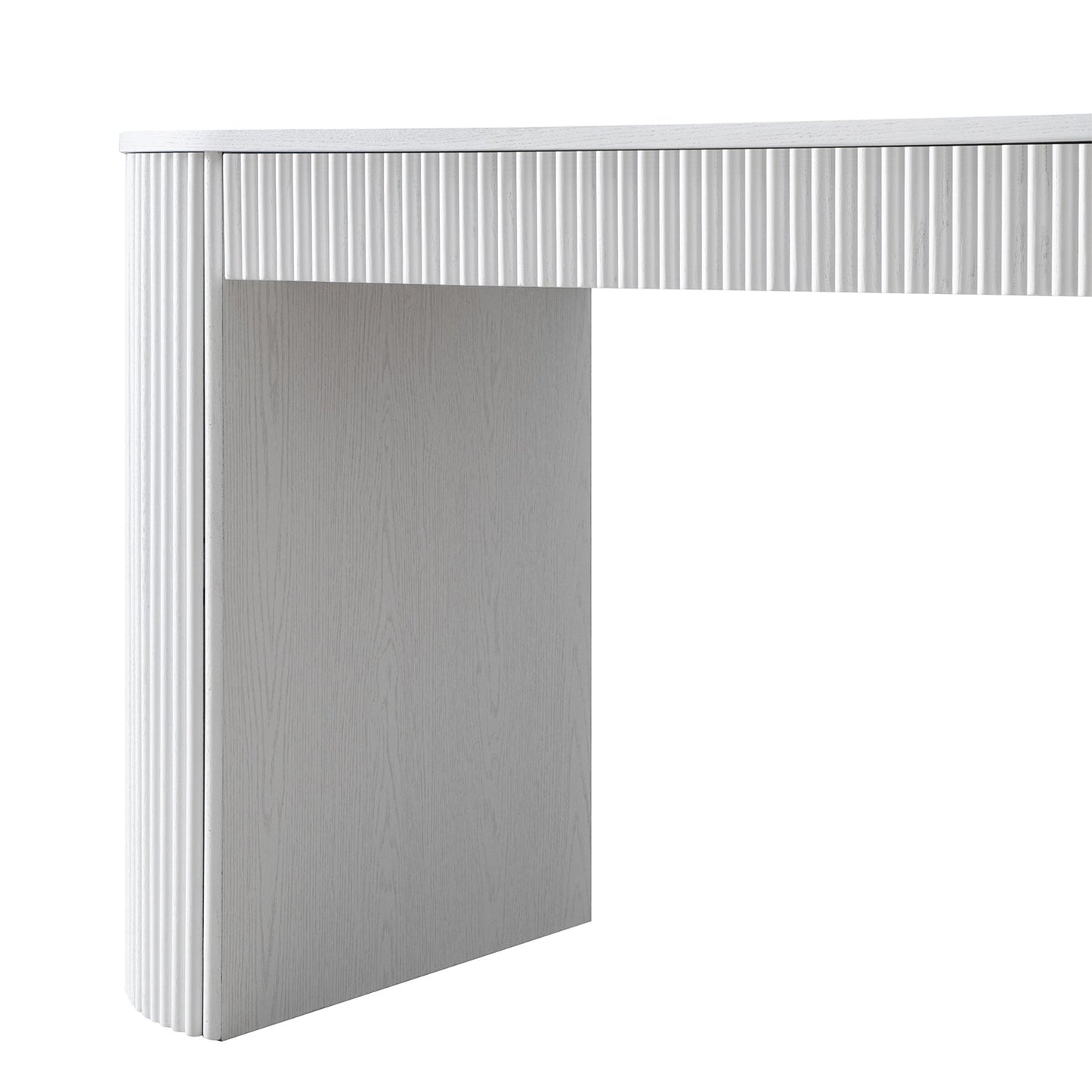 Bureau Maru à 1 tiroir, blanc délavé