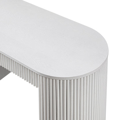 Bureau Maru à 1 tiroir, blanc délavé