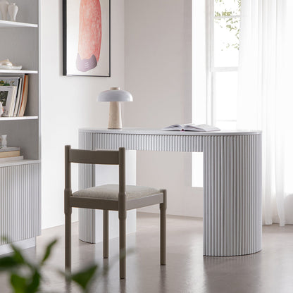 Bureau Maru à 1 tiroir, blanc délavé