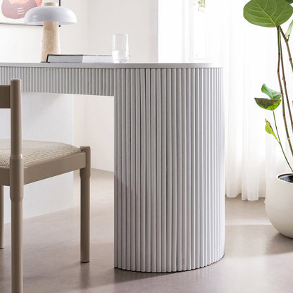 Bureau Maru à 1 tiroir, blanc délavé