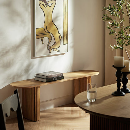 Banc de salle à manger Maru 150 cm, chêne