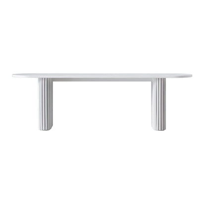 Banc de salle à manger Maru 150 cm, blanc délavé