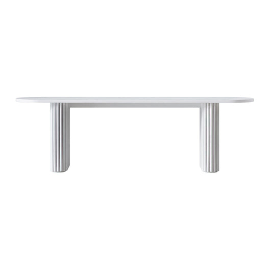 Banc de salle à manger Maru 150 cm, blanc délavé