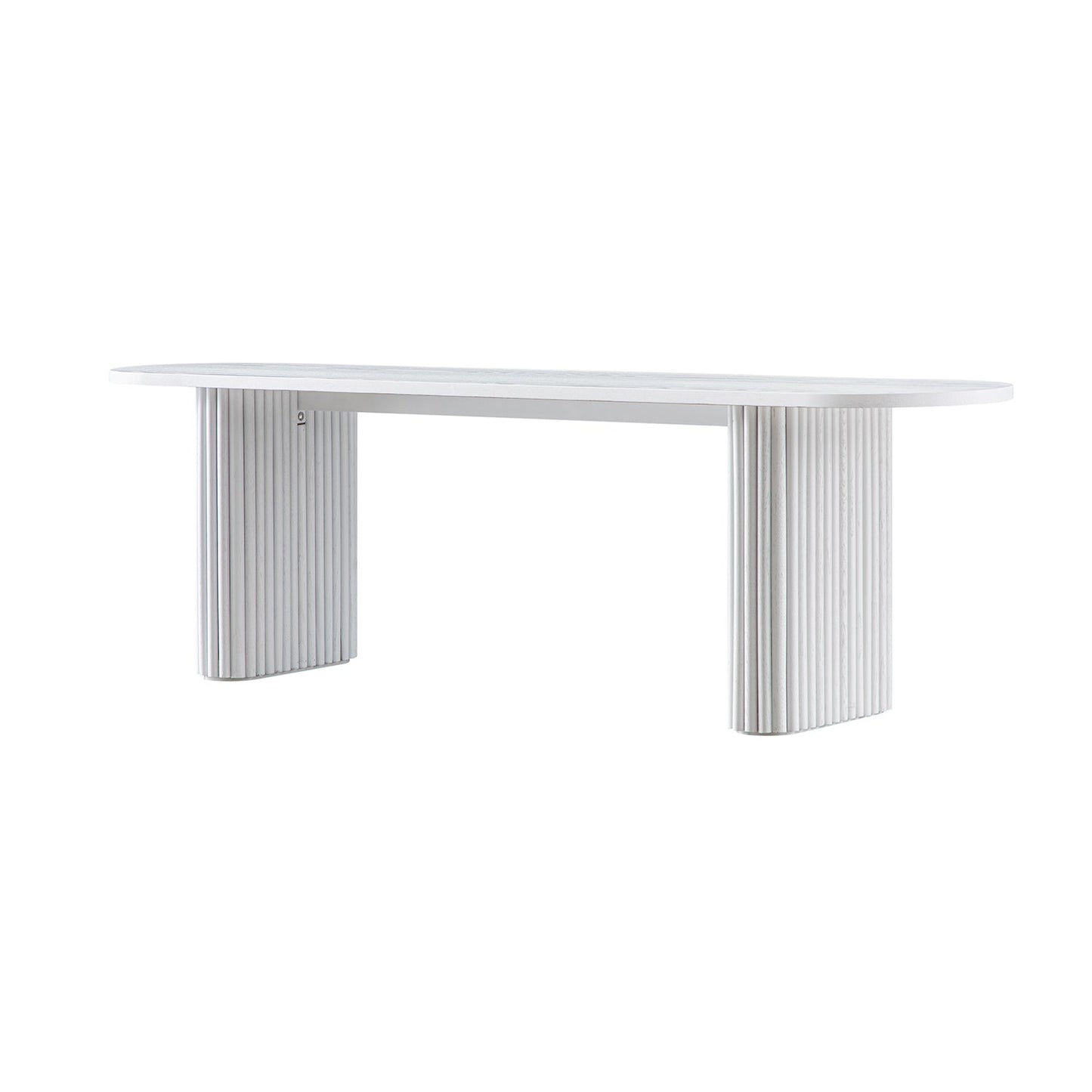Banc de salle à manger Maru 150 cm, blanc délavé