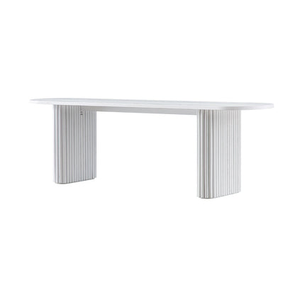 Banc de salle à manger Maru 150 cm, blanc délavé