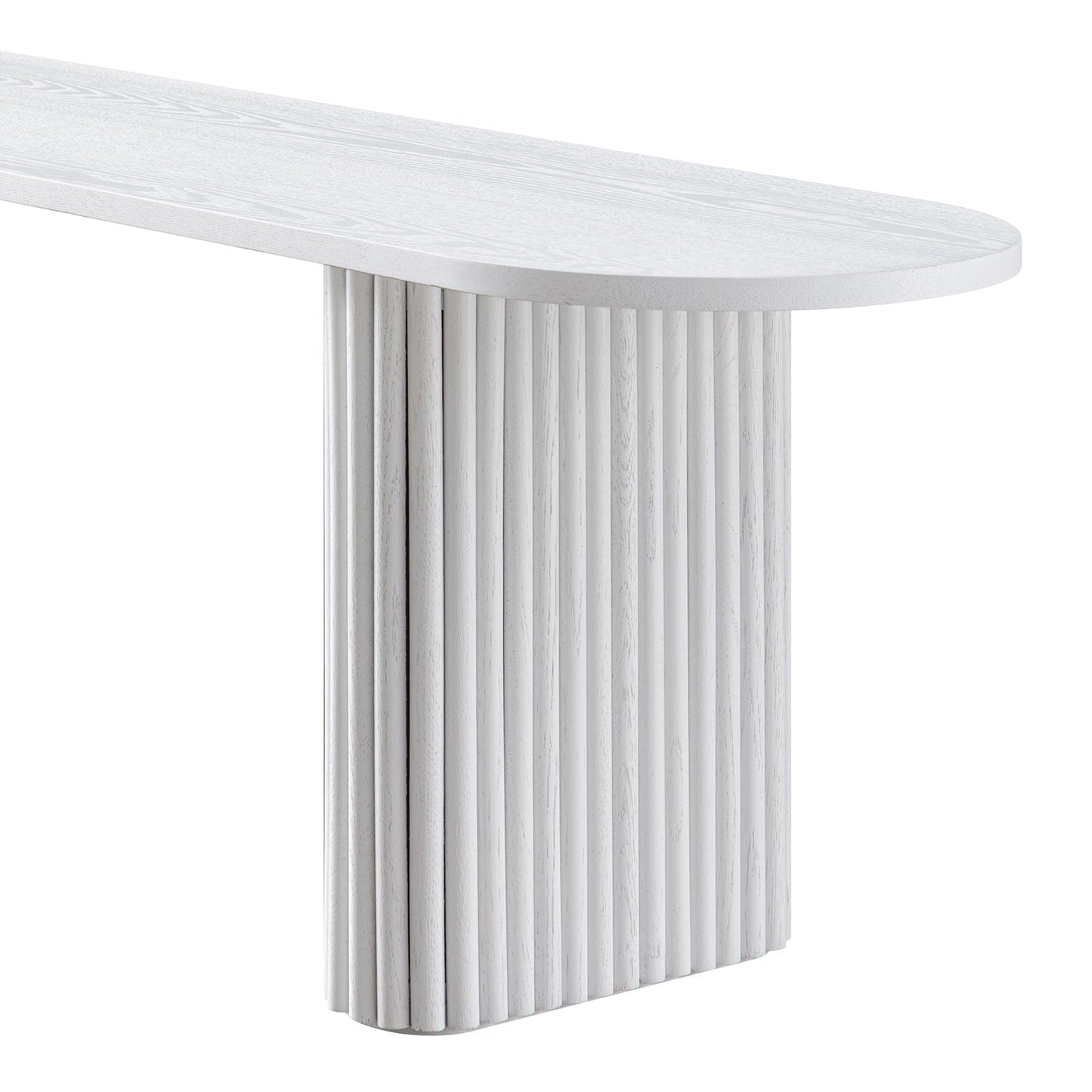 Banc de salle à manger Maru 150 cm, blanc délavé