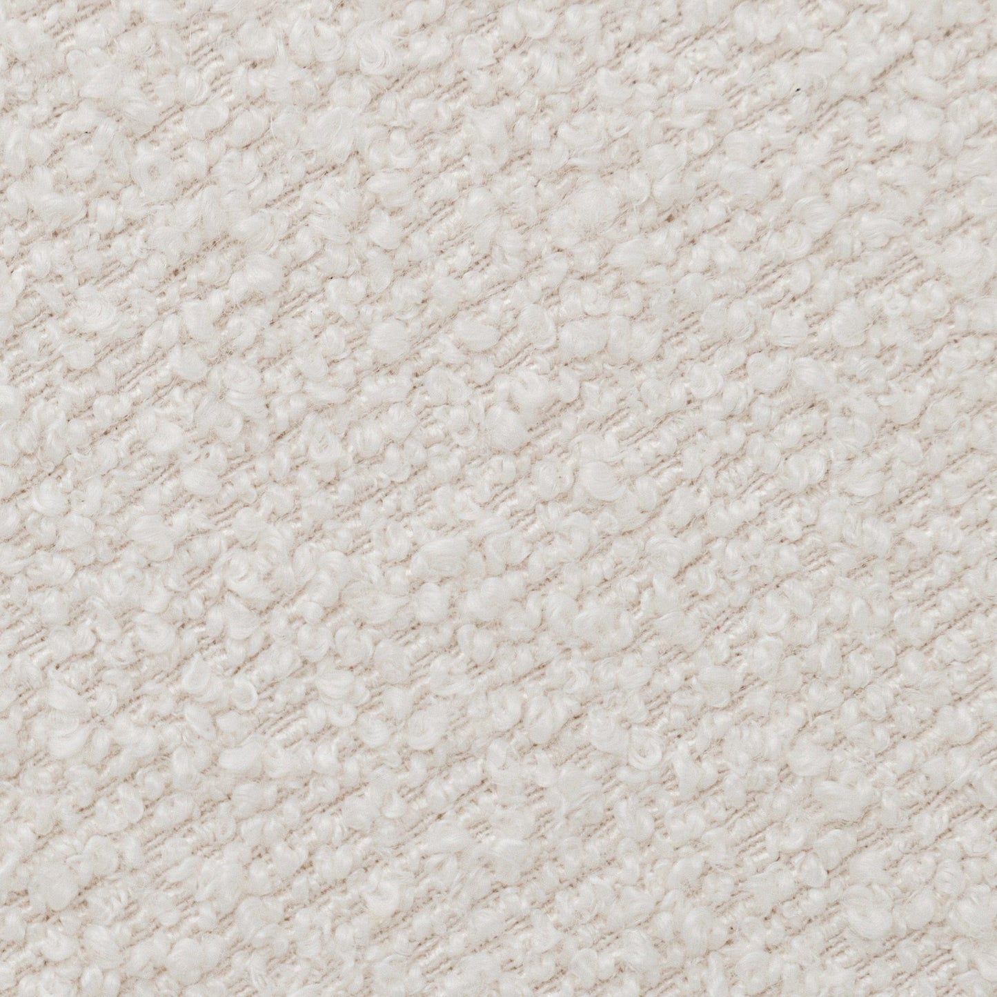 Canapé 2 places KINWELL en tissu bouclé avec coussins