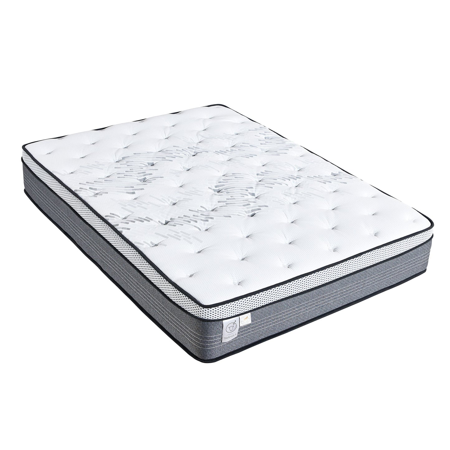 Matelas hybride de luxe TRANQUIL Harvey à ressorts ensachés avec mousse à mémoire de forme