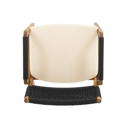 Ensemble de salle à manger d'extérieur 5 pièces en bois d'acacia Captef par Christopher Knight Home