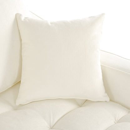 Canapé-lit méridienne en chenille, canapé rembourré avec dossier capitonné et 2 coussins amovibles pour salon