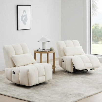 Fauteuil inclinable électrique Cole pivotant avec soutien lombaire