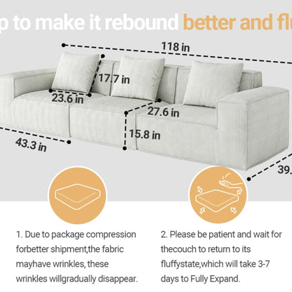 Canapé-lit convertible en bloc de tofu