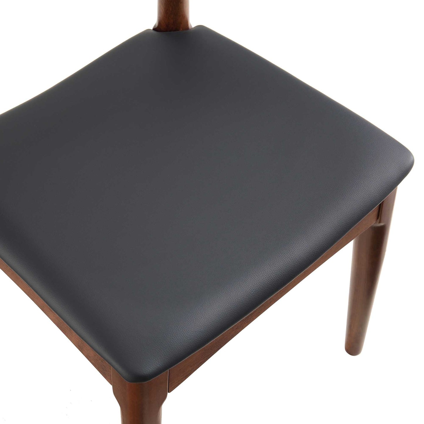 Ensemble de 2 chaises de salle à manger Arley en bois de hêtre, noyer et noir