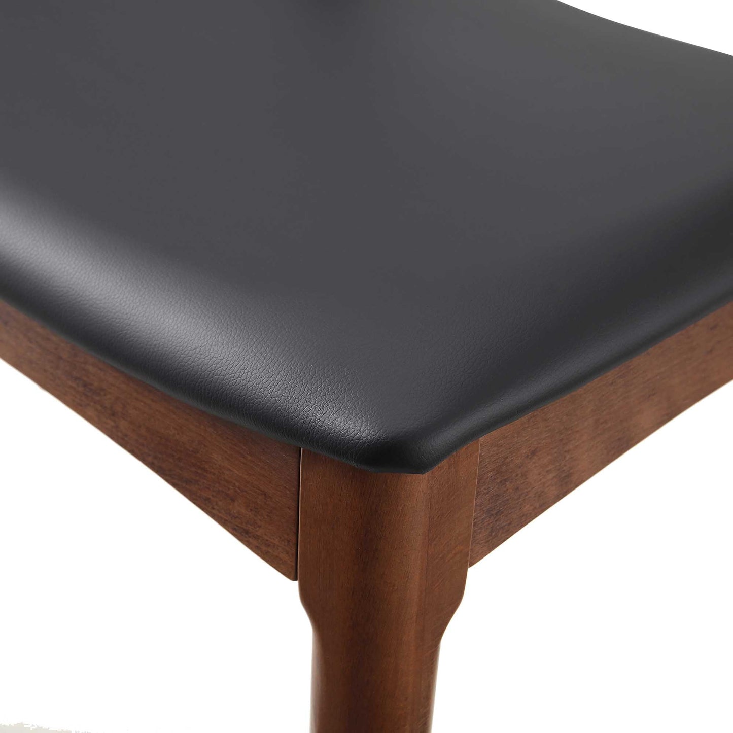 Ensemble de 2 chaises de salle à manger Arley en bois de hêtre, noyer et noir