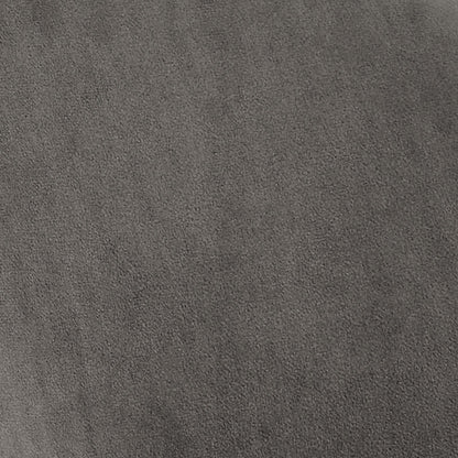 Ensemble de 2 chaises de salle à manger Oakley en velours gris foncé avec passepoil