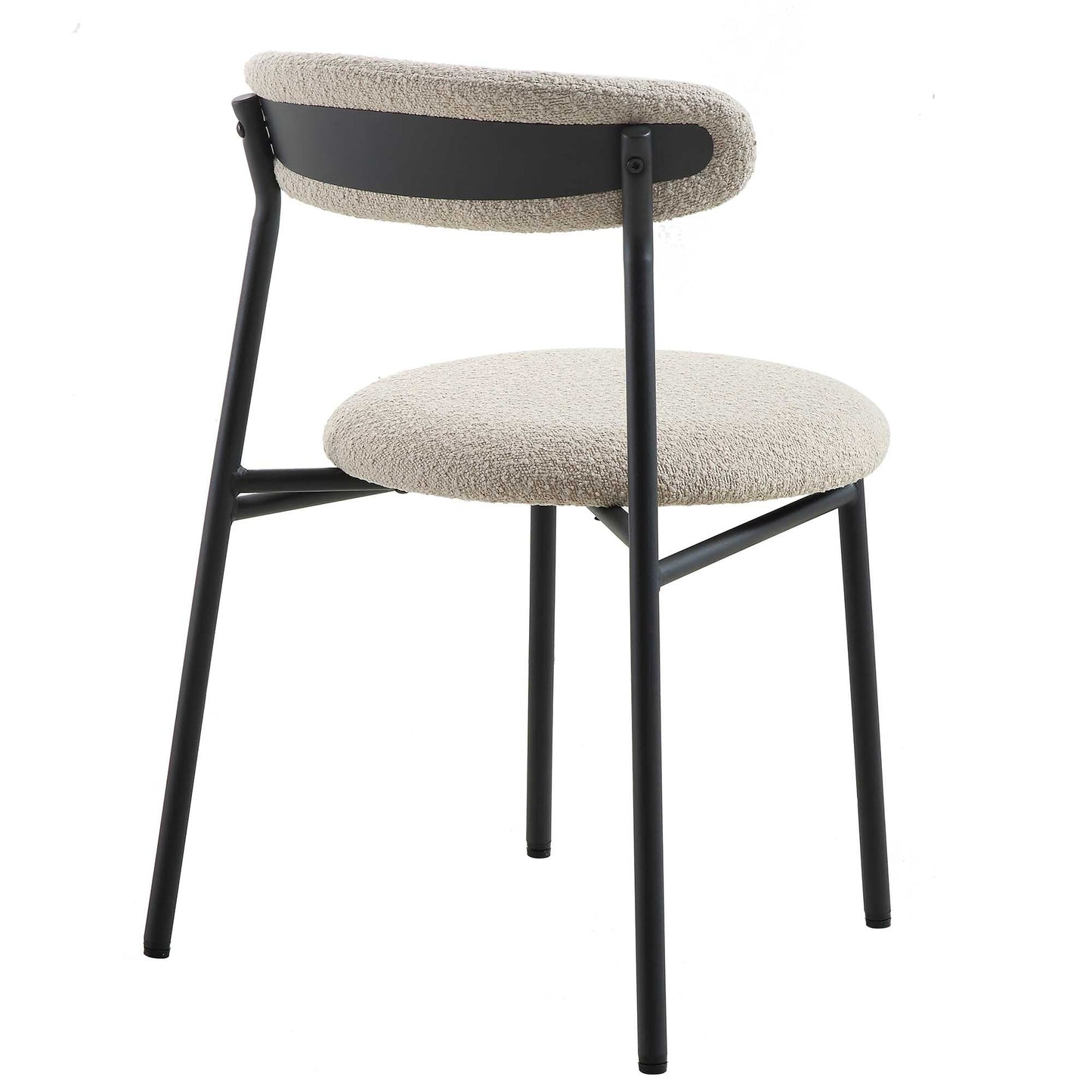 Ensemble de 2 chaises de salle à manger Donna Taupe Boucle