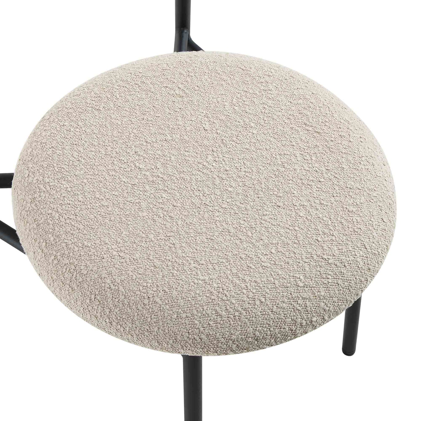 Ensemble de 2 chaises de salle à manger Donna Taupe Boucle