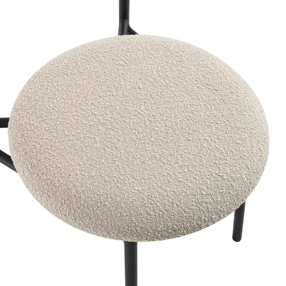 Ensemble de 2 chaises de salle à manger Donna Taupe Boucle