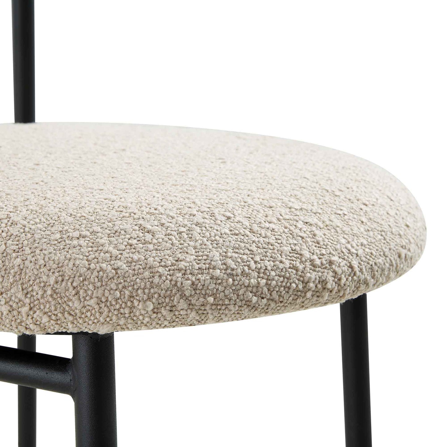 Ensemble de 2 chaises de salle à manger Donna Taupe Boucle