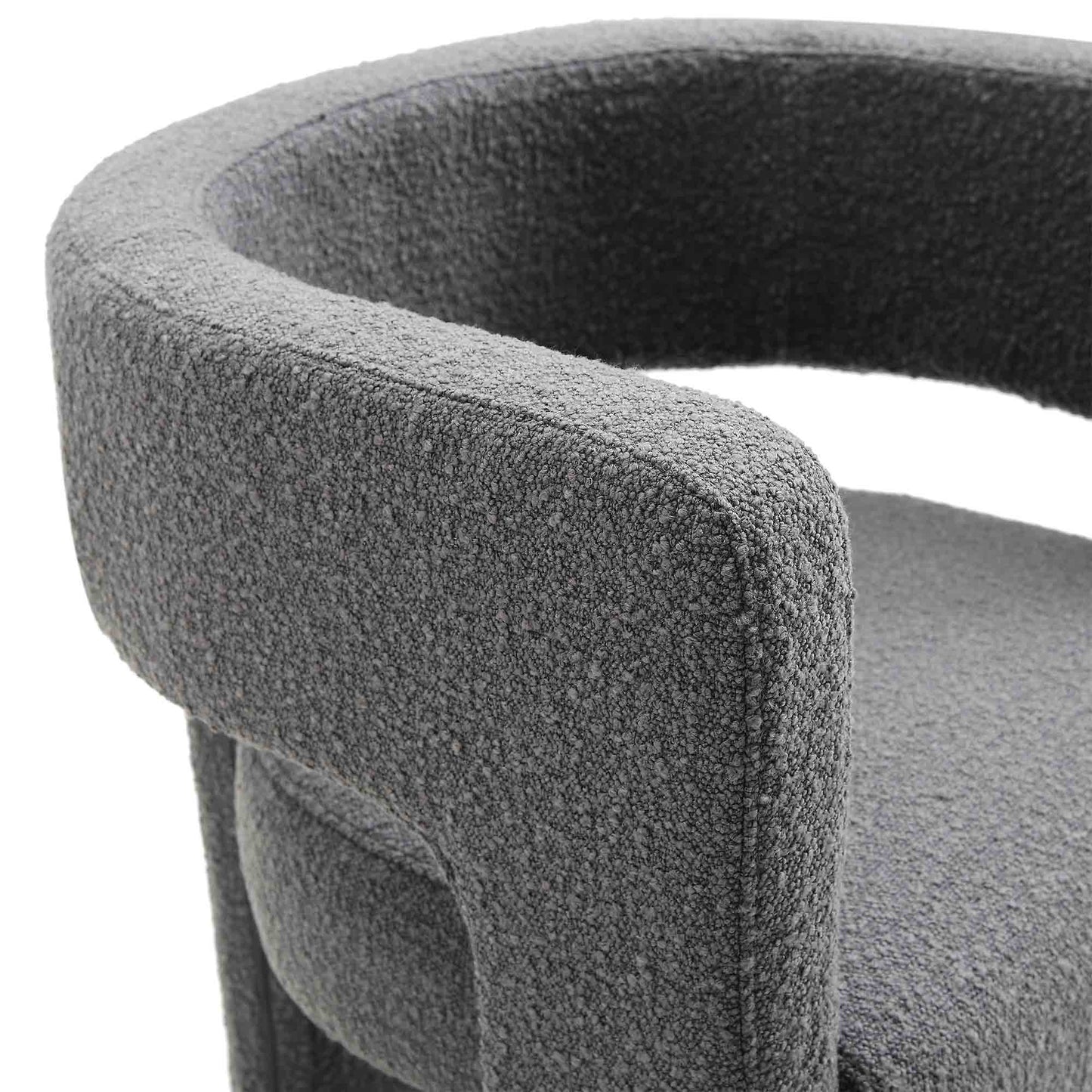 Chaise de salle à manger Greenwich Charcoal Boucle