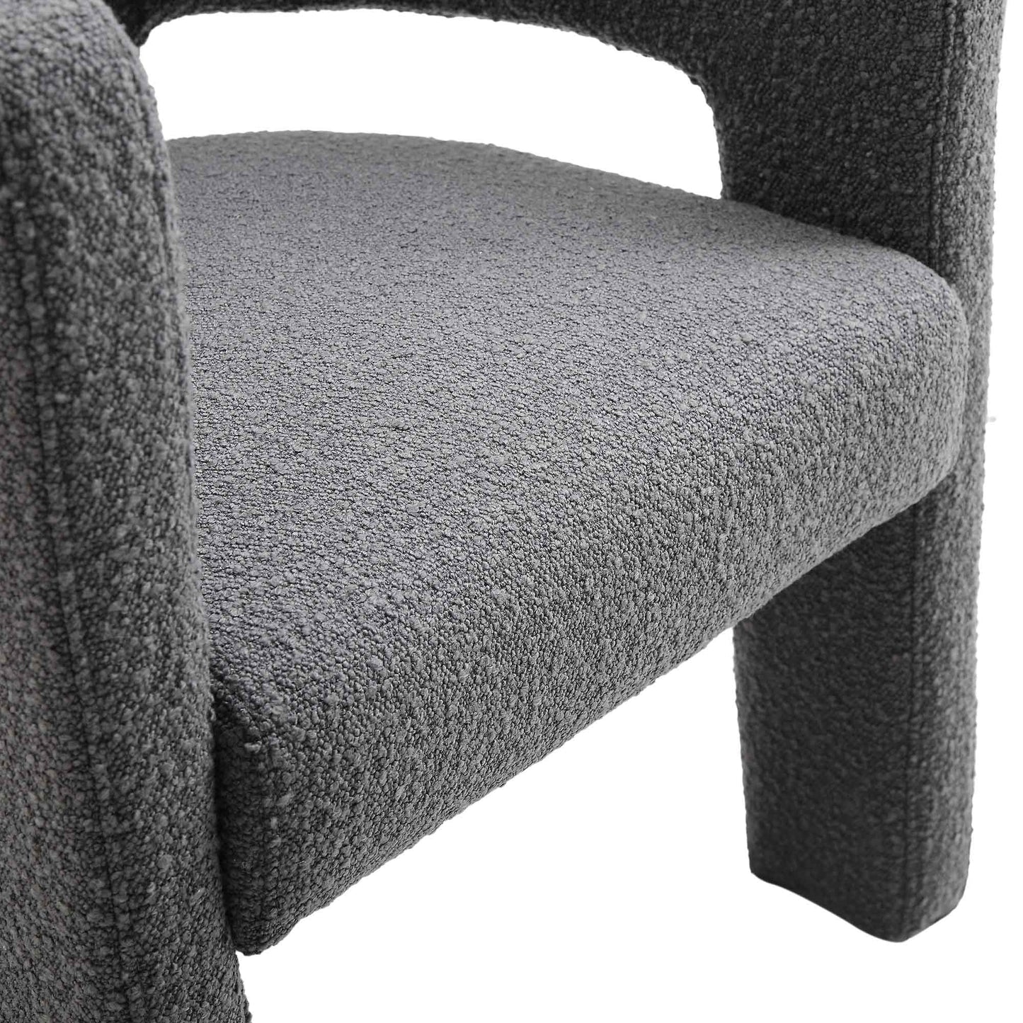 Chaise de salle à manger Greenwich Charcoal Boucle