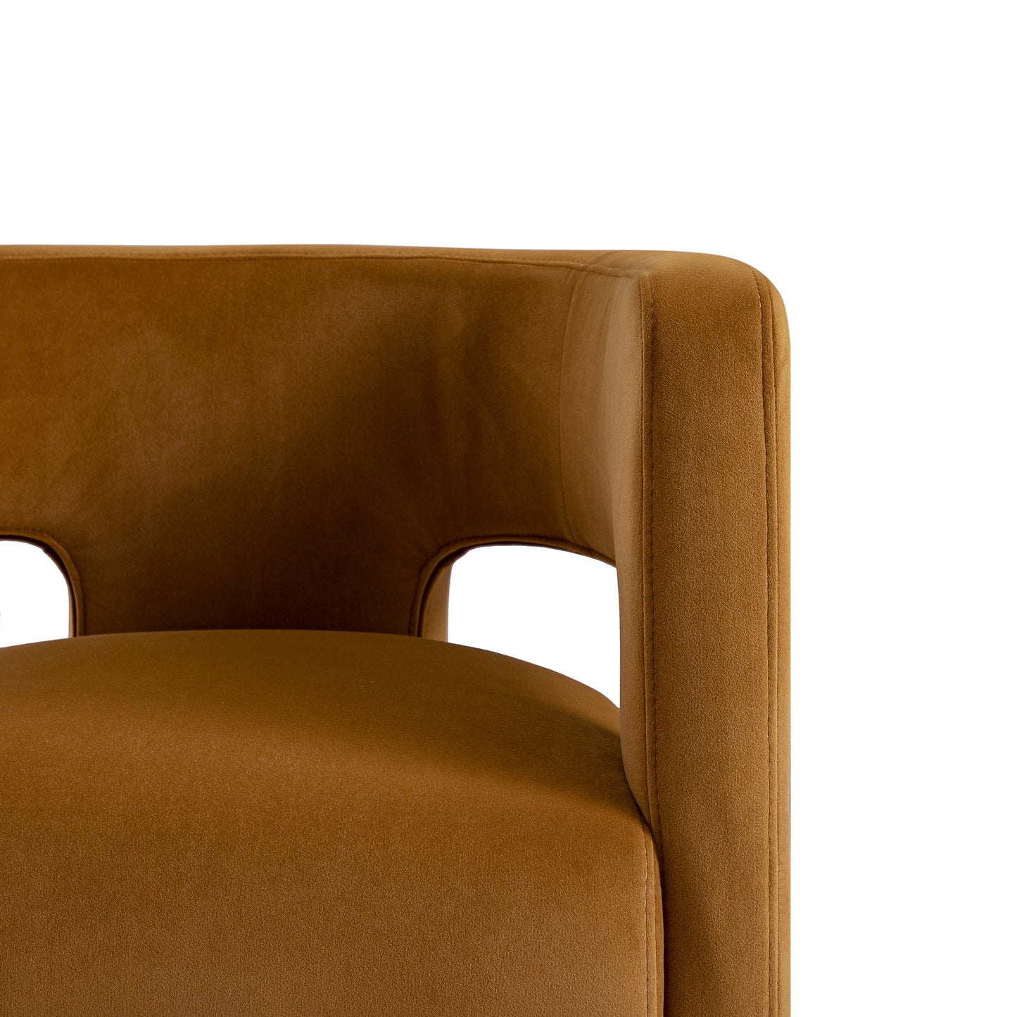 Chaise de salle à manger en velours cannelle Greenwich