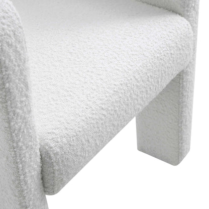 Chaise de salle à manger Greenwich White Boucle