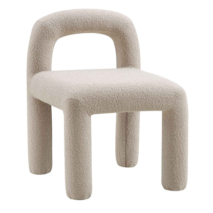 Chaise de salle à manger Libby Taupe clair Boucle