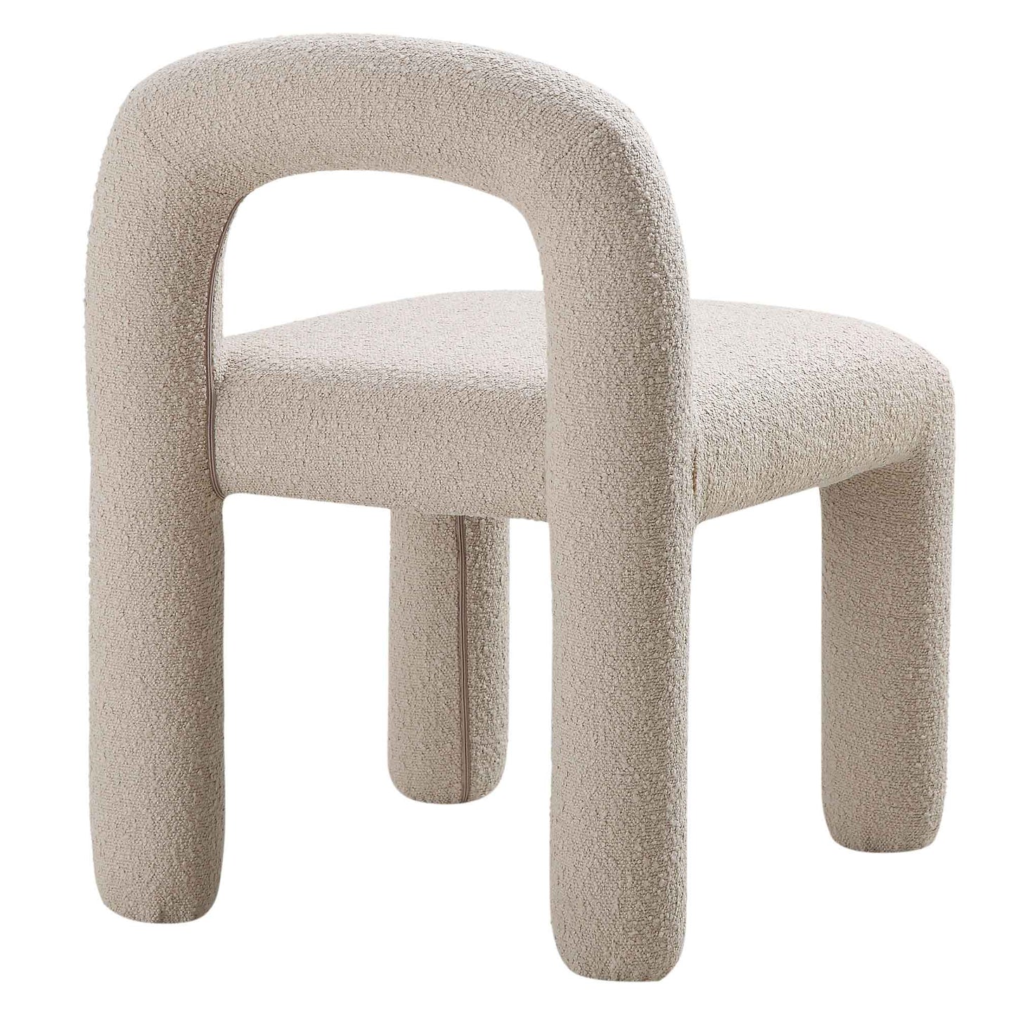 Chaise de salle à manger Libby Taupe clair Boucle