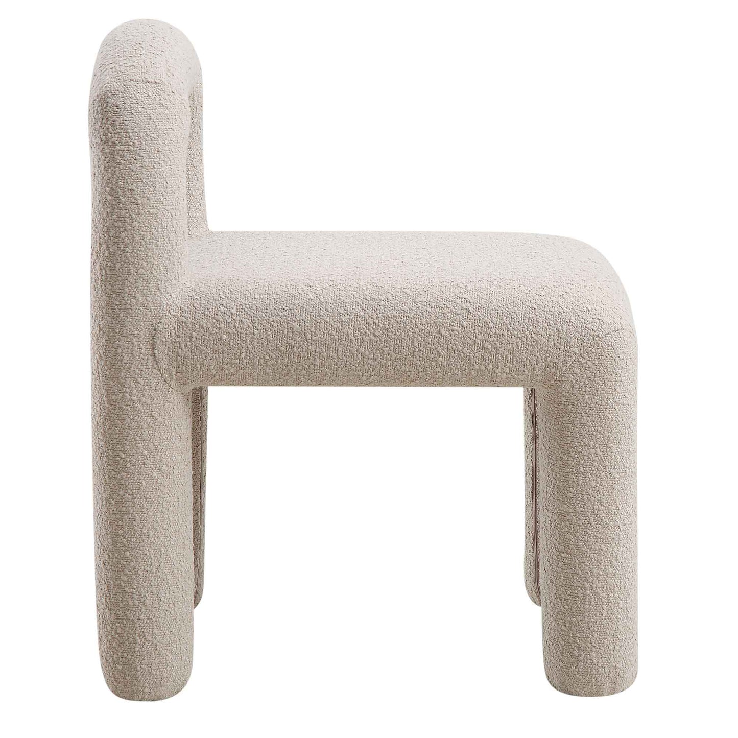 Chaise de salle à manger Libby Taupe clair Boucle