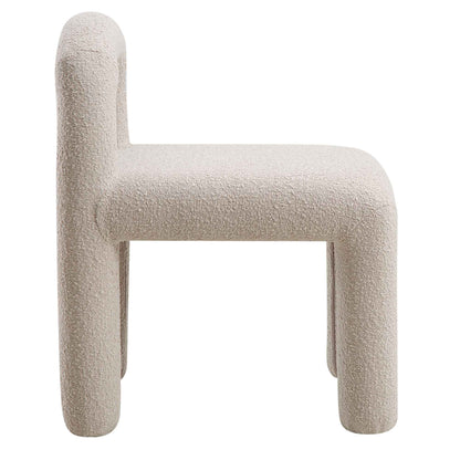 Chaise de salle à manger Libby Taupe clair Boucle