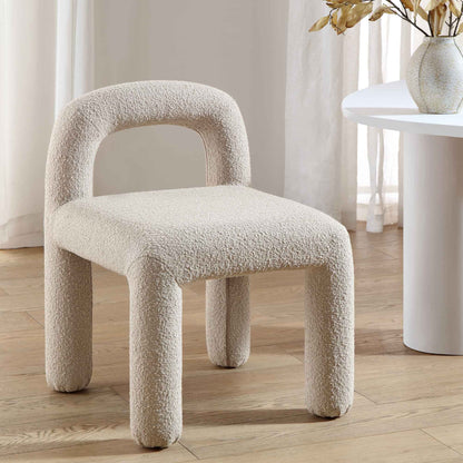 Chaise de salle à manger Libby Taupe clair Boucle