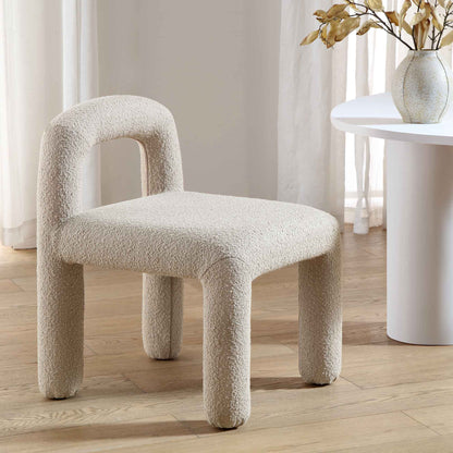 Chaise de salle à manger Libby Taupe clair Boucle