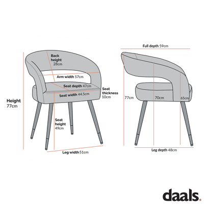 Ensemble de 2 chaises de salle à manger en velours champagne Laurel Wave