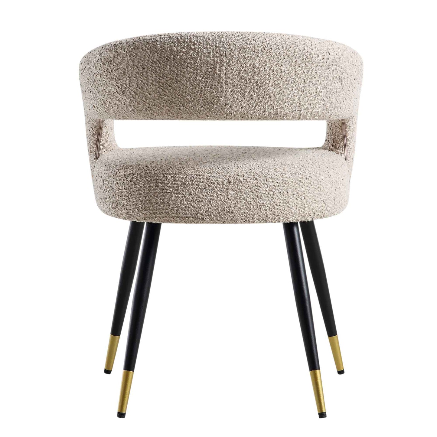 Ensemble de 2 chaises de salle à manger Laurel Wave Taupe Boucle