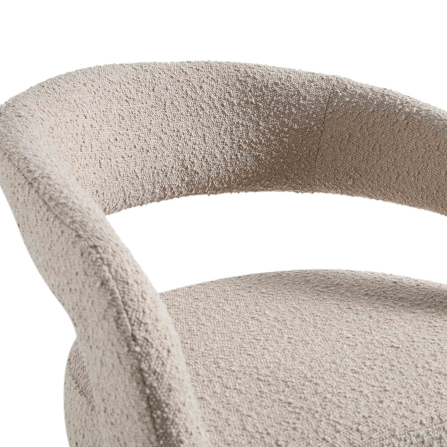 Ensemble de 2 chaises de salle à manger Laurel Wave Taupe Boucle